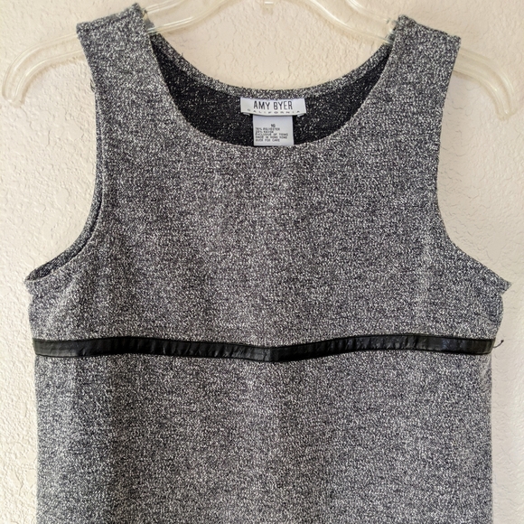 🎉SALE🎉 Amy Byer Black & White Tweed Empire  Dress M - Picture 3 of 7